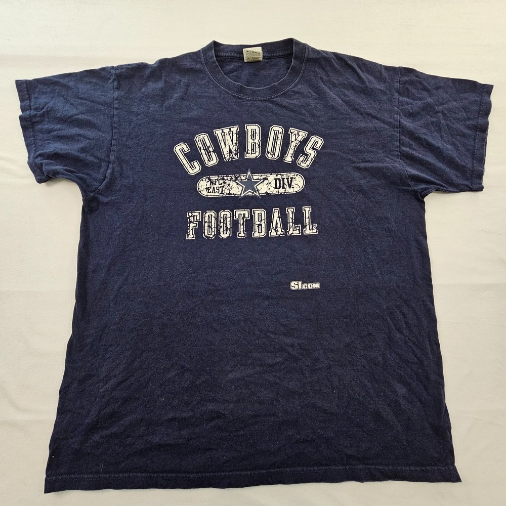 Dallas Cowboys Football Blue Short Sleeve Cotton T-Shirt Men's XL